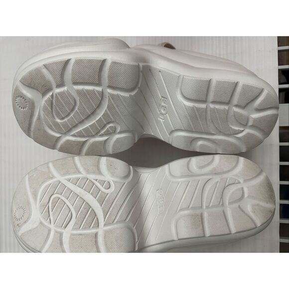 UGG Women's Sport Yeah Platform Sandal in White Size 8 - Picture 5 of 11